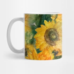 sunflower blooming Mug